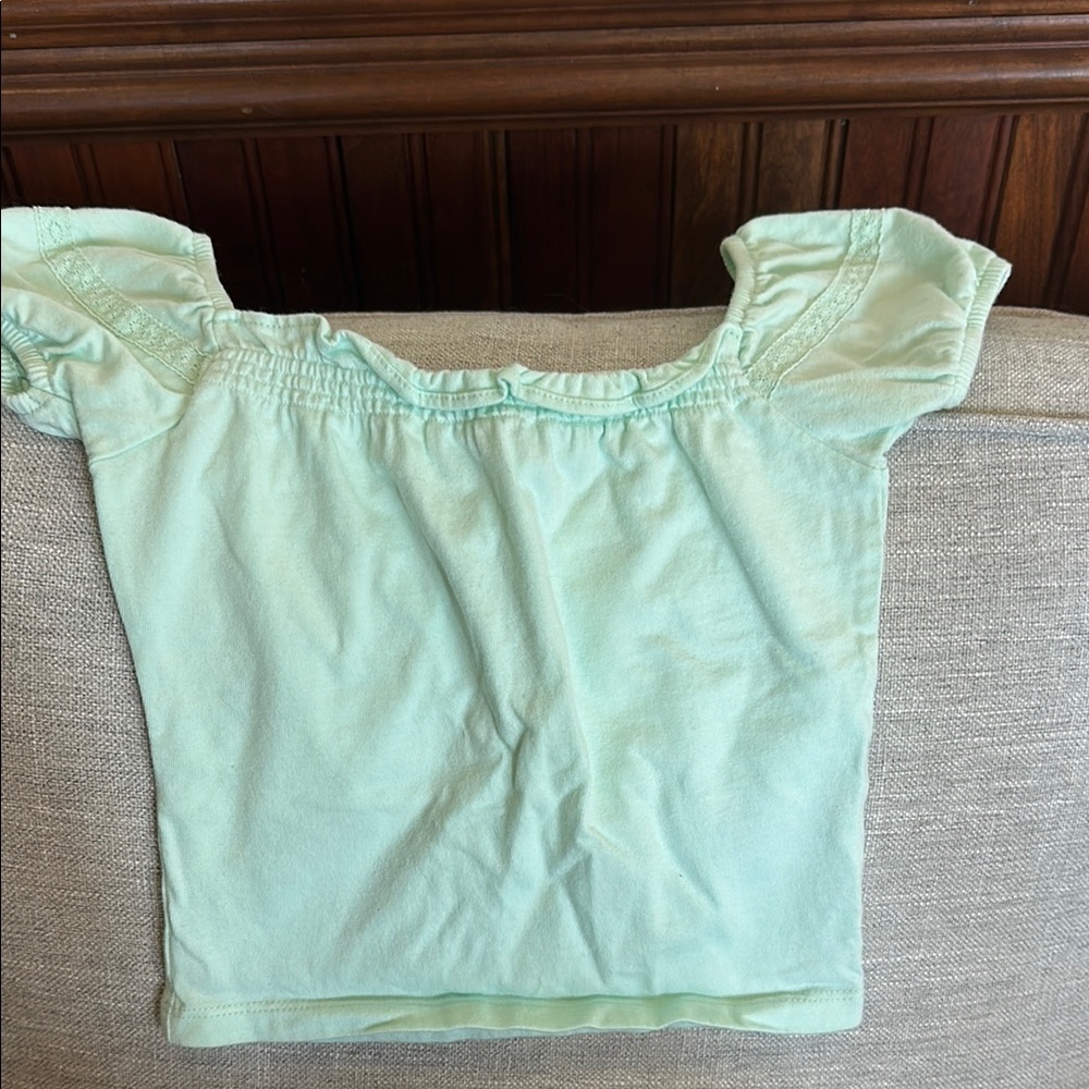 Janie and Jack Light Green Short Sleeve Tee